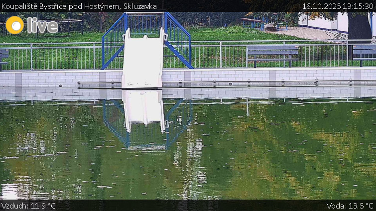 Koupaliště Bystřice pod Hostýnem - Skluzavka - 16.10.2025 v 13:15 Koupaliště Bystřice pod Hostýnem - Skluzavka - 16.10.2025 v 13:15