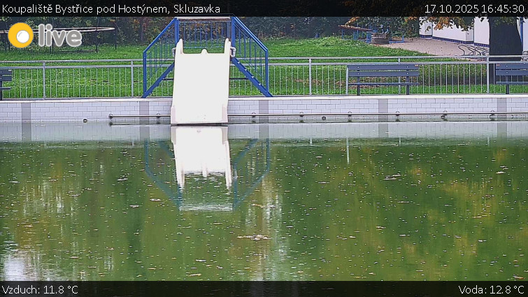 Koupaliště Bystřice pod Hostýnem - Skluzavka - 17.10.2025 v 16:45 Koupaliště Bystřice pod Hostýnem - Skluzavka - 17.10.2025 v 16:45