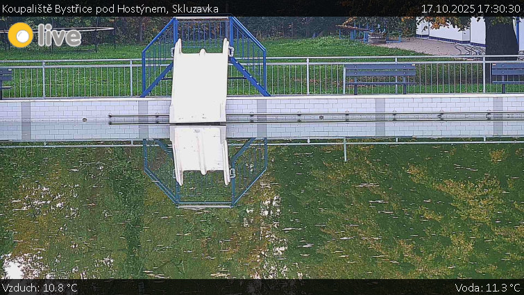 Koupaliště Bystřice pod Hostýnem - Skluzavka - 17.10.2025 v 17:30 Koupaliště Bystřice pod Hostýnem - Skluzavka - 17.10.2025 v 17:30