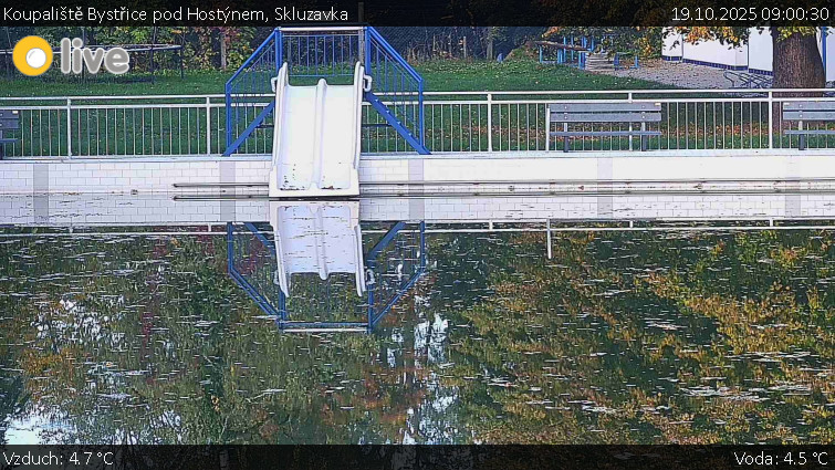 Koupaliště Bystřice pod Hostýnem - Skluzavka - 19.10.2025 v 09:00 Koupaliště Bystřice pod Hostýnem - Skluzavka - 19.10.2025 v 09:00