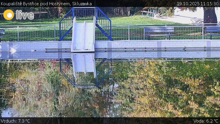 Koupaliště Bystřice pod Hostýnem - Skluzavka - 19.10.2025 v 11:15 Koupaliště Bystřice pod Hostýnem - Skluzavka - 19.10.2025 v 11:15