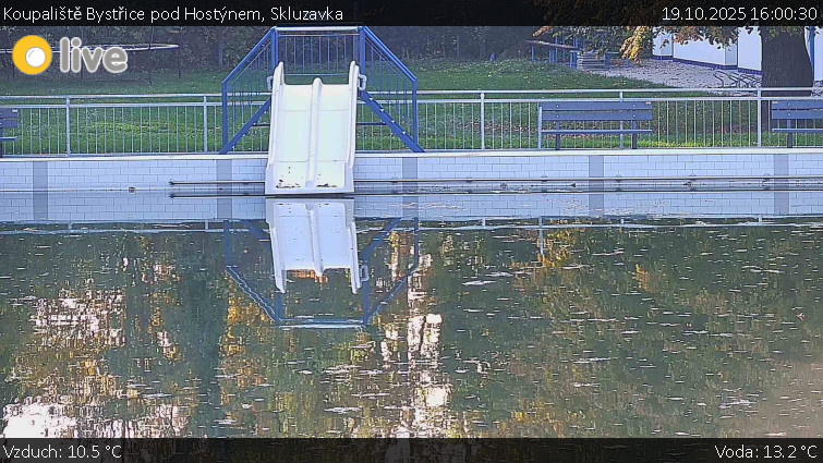 Koupaliště Bystřice pod Hostýnem - Skluzavka - 19.10.2025 v 16:00 Koupaliště Bystřice pod Hostýnem - Skluzavka - 19.10.2025 v 16:00