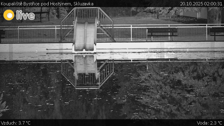 Koupaliště Bystřice pod Hostýnem - Skluzavka - 20.10.2025 v 02:00 Koupaliště Bystřice pod Hostýnem - Skluzavka - 20.10.2025 v 02:00