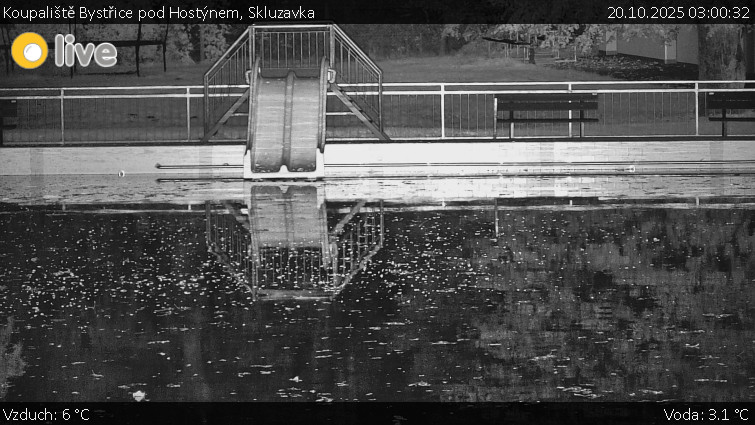 Koupaliště Bystřice pod Hostýnem - Skluzavka - 20.10.2025 v 03:00 Koupaliště Bystřice pod Hostýnem - Skluzavka - 20.10.2025 v 03:00