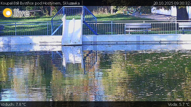 Koupaliště Bystřice pod Hostýnem - Skluzavka - 20.10.2025 v 09:30 Koupaliště Bystřice pod Hostýnem - Skluzavka - 20.10.2025 v 09:30