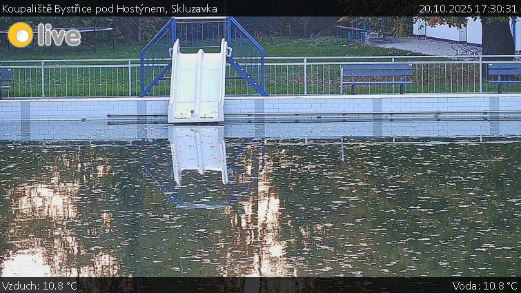 Koupaliště Bystřice pod Hostýnem - Skluzavka - 20.10.2025 v 17:30 Koupaliště Bystřice pod Hostýnem - Skluzavka - 20.10.2025 v 17:30
