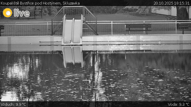 Koupaliště Bystřice pod Hostýnem - Skluzavka - 20.10.2025 v 18:15 Koupaliště Bystřice pod Hostýnem - Skluzavka - 20.10.2025 v 18:15