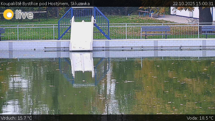 Koupaliště Bystřice pod Hostýnem - Skluzavka - 22.10.2025 v 15:00 Koupaliště Bystřice pod Hostýnem - Skluzavka - 22.10.2025 v 15:00