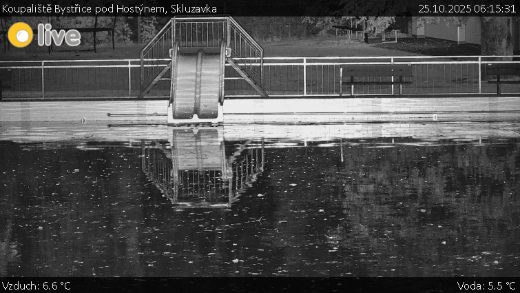 Koupaliště Bystřice pod Hostýnem - Skluzavka  - 25.10.2025 v 06:15 Koupaliště Bystřice pod Hostýnem - Skluzavka  - 25.10.2025 v 06:15