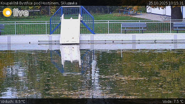 Koupaliště Bystřice pod Hostýnem - Skluzavka  - 25.10.2025 v 10:15 Koupaliště Bystřice pod Hostýnem - Skluzavka  - 25.10.2025 v 10:15
