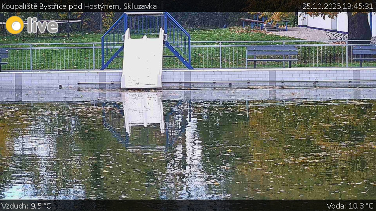 Koupaliště Bystřice pod Hostýnem - Skluzavka  - 25.10.2025 v 13:45 Koupaliště Bystřice pod Hostýnem - Skluzavka  - 25.10.2025 v 13:45