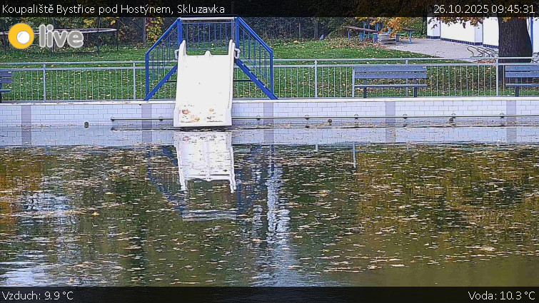 Koupaliště Bystřice pod Hostýnem - Skluzavka  - 26.10.2025 v 09:45 Koupaliště Bystřice pod Hostýnem - Skluzavka  - 26.10.2025 v 09:45