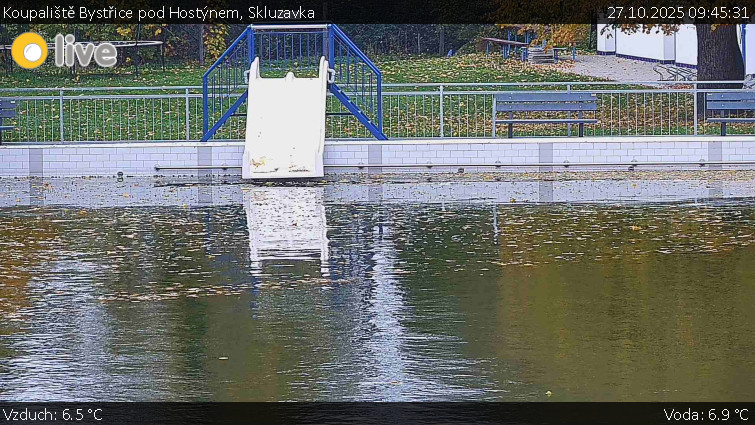 Koupaliště Bystřice pod Hostýnem - Skluzavka  - 27.10.2025 v 09:45 Koupaliště Bystřice pod Hostýnem - Skluzavka  - 27.10.2025 v 09:45