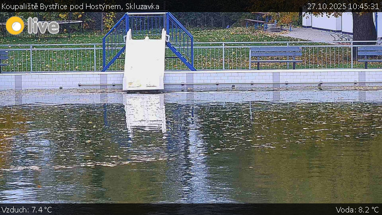 Koupaliště Bystřice pod Hostýnem - Skluzavka  - 27.10.2025 v 10:45 Koupaliště Bystřice pod Hostýnem - Skluzavka  - 27.10.2025 v 10:45