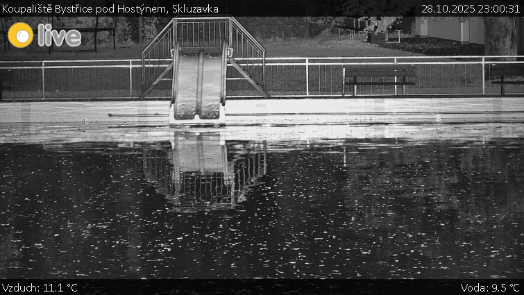 Koupaliště Bystřice pod Hostýnem - Skluzavka  - 28.10.2025 v 23:00 Koupaliště Bystřice pod Hostýnem - Skluzavka  - 28.10.2025 v 23:00
