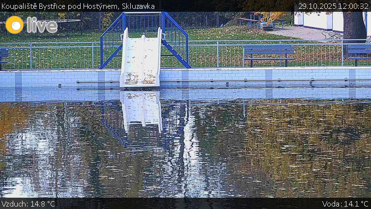 Koupaliště Bystřice pod Hostýnem - Skluzavka  - 29.10.2025 v 12:00 Koupaliště Bystřice pod Hostýnem - Skluzavka  - 29.10.2025 v 12:00