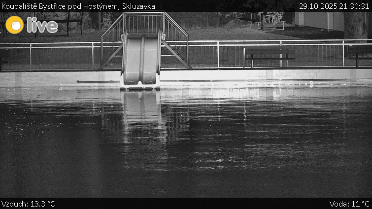 Koupaliště Bystřice pod Hostýnem - Skluzavka  - 29.10.2025 v 21:30 Koupaliště Bystřice pod Hostýnem - Skluzavka  - 29.10.2025 v 21:30