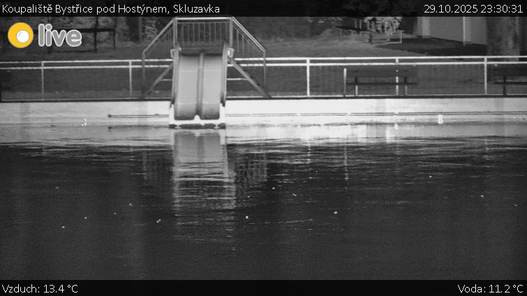 Koupaliště Bystřice pod Hostýnem - Skluzavka  - 29.10.2025 v 23:30 Koupaliště Bystřice pod Hostýnem - Skluzavka  - 29.10.2025 v 23:30