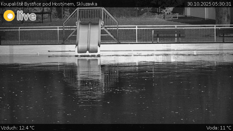 Koupaliště Bystřice pod Hostýnem - Skluzavka  - 30.10.2025 v 05:30 Koupaliště Bystřice pod Hostýnem - Skluzavka  - 30.10.2025 v 05:30