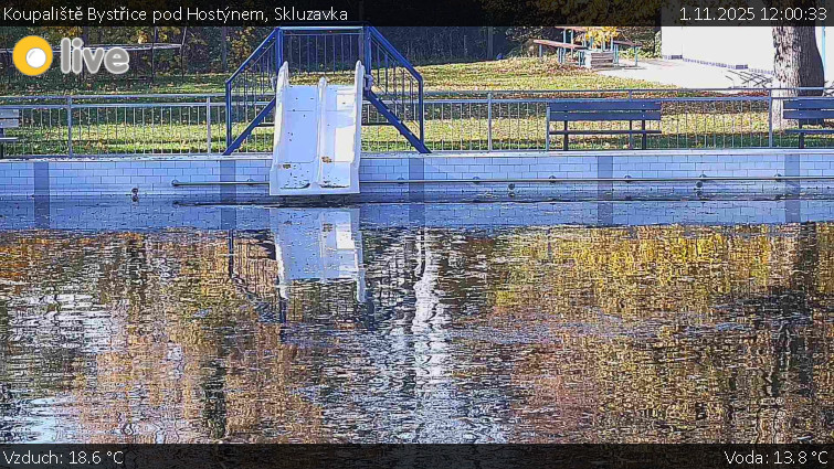 Koupaliště Bystřice pod Hostýnem - Skluzavka  - 1.11.2025 v 12:00 Koupaliště Bystřice pod Hostýnem - Skluzavka  - 1.11.2025 v 12:00
