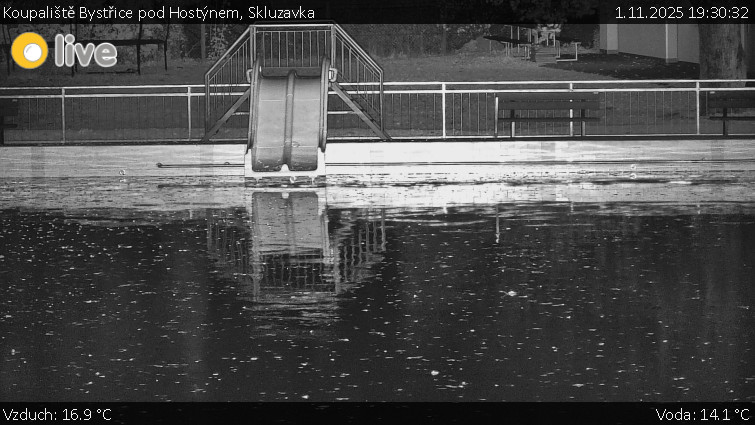 Koupaliště Bystřice pod Hostýnem - Skluzavka - 1.11.2025 v 19:30 Koupaliště Bystřice pod Hostýnem - Skluzavka - 1.11.2025 v 19:30