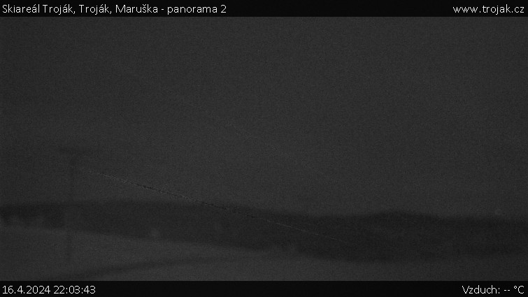 Skiareál Troják - Troják, Maruška - panorama 2 - 16.4.2024 v 22:03