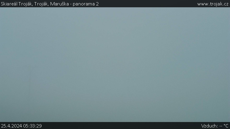 Skiareál Troják - Troják, Maruška - panorama 2 - 25.4.2024 v 05:33