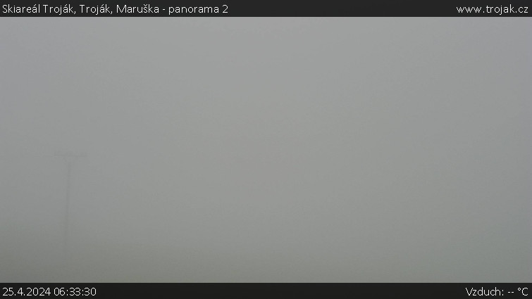 Skiareál Troják - Troják, Maruška - panorama 2 - 25.4.2024 v 06:33