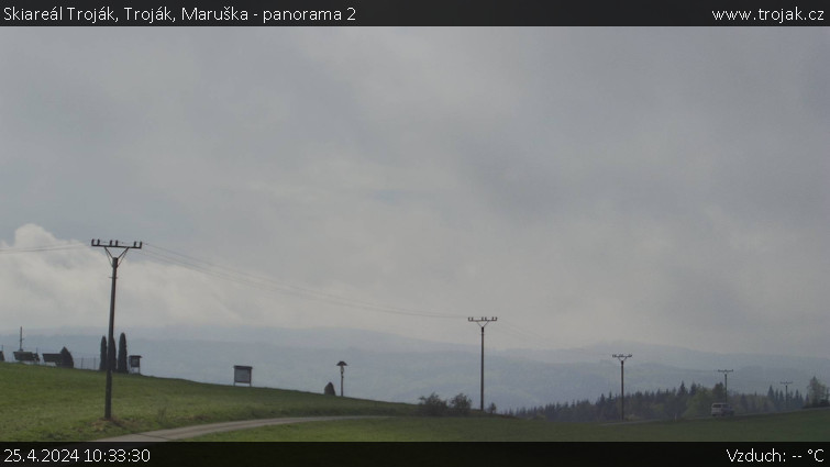 Skiareál Troják - Troják, Maruška - panorama 2 - 25.4.2024 v 10:33