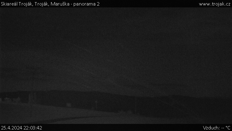 Skiareál Troják - Troják, Maruška - panorama 2 - 25.4.2024 v 22:03