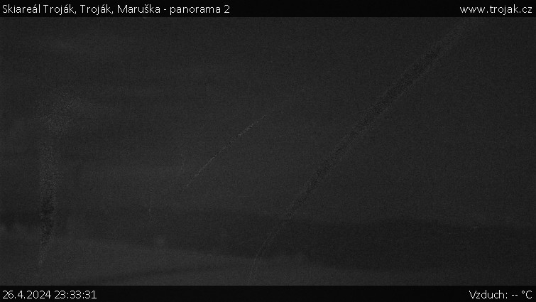 Skiareál Troják - Troják, Maruška - panorama 2 - 26.4.2024 v 23:33