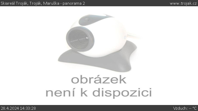 Skiareál Troják - Troják, Maruška - panorama 2 - 28.4.2024 v 14:33
