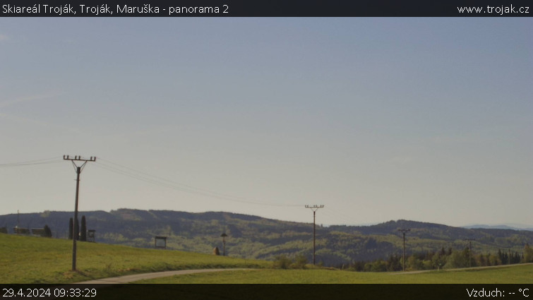 Skiareál Troják - Troják, Maruška - panorama 2 - 29.4.2024 v 09:33