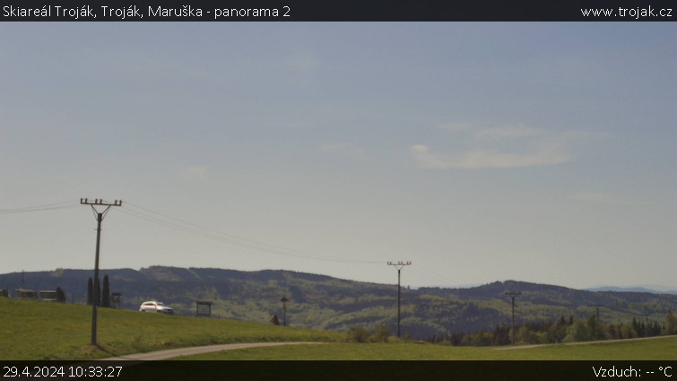 Skiareál Troják - Troják, Maruška - panorama 2 - 29.4.2024 v 10:33
