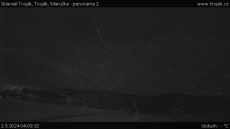 Skiareál Troják - Troják, Maruška - panorama 2 - 2.5.2024 v 04:03