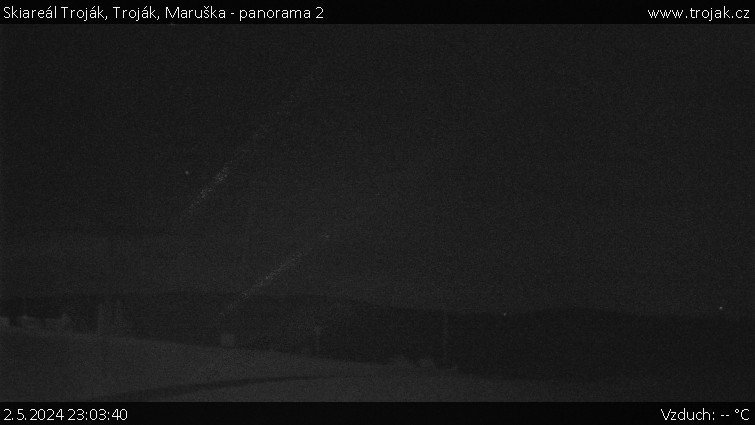Skiareál Troják - Troják, Maruška - panorama 2 - 2.5.2024 v 23:03