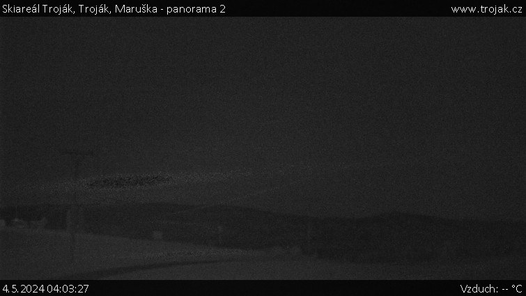 Skiareál Troják - Troják, Maruška - panorama 2 - 4.5.2024 v 04:03