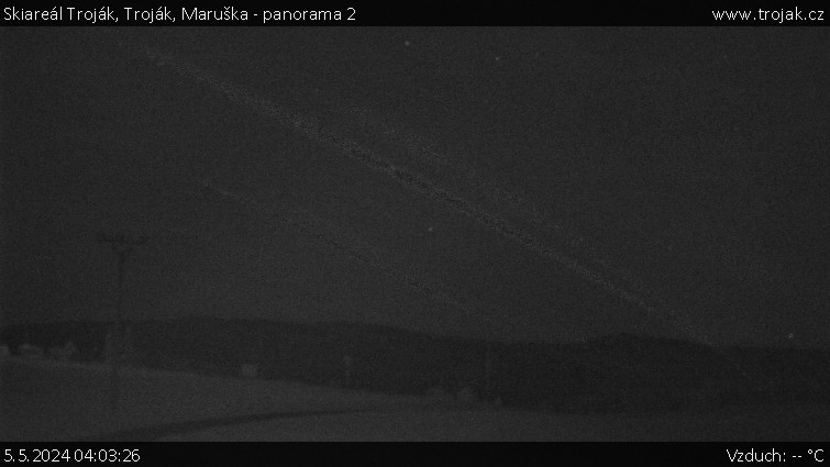 Skiareál Troják - Troják, Maruška - panorama 2 - 5.5.2024 v 04:03