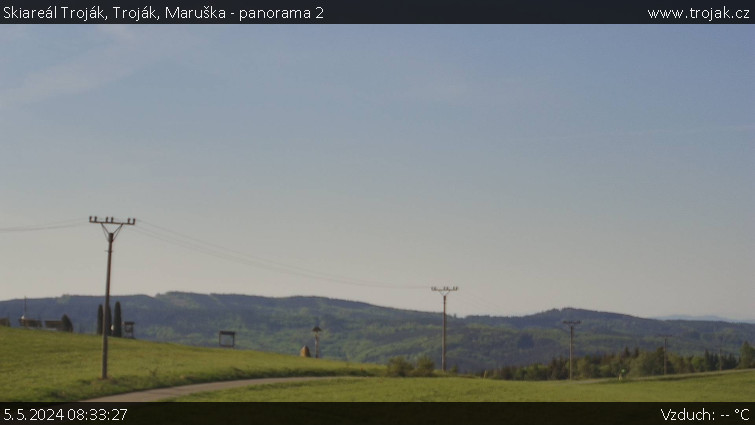 Skiareál Troják - Troják, Maruška - panorama 2 - 5.5.2024 v 08:33