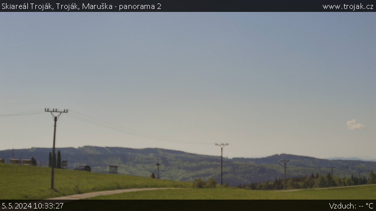 Skiareál Troják - Troják, Maruška - panorama 2 - 5.5.2024 v 10:33