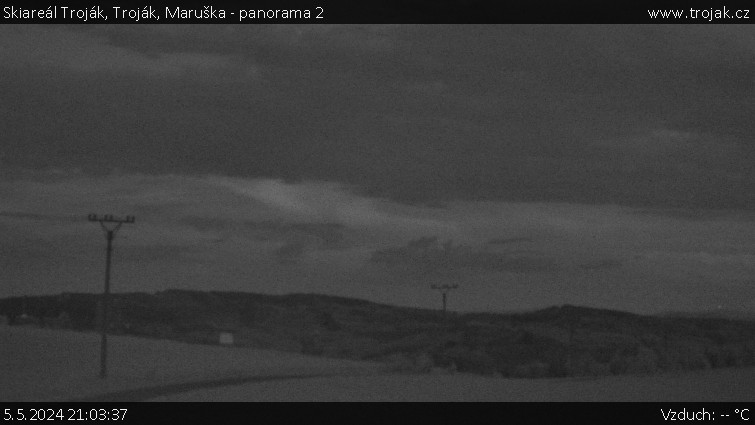 Skiareál Troják - Troják, Maruška - panorama 2 - 5.5.2024 v 21:03