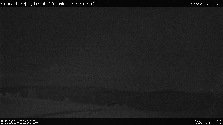 Skiareál Troják - Troják, Maruška - panorama 2 - 5.5.2024 v 21:33