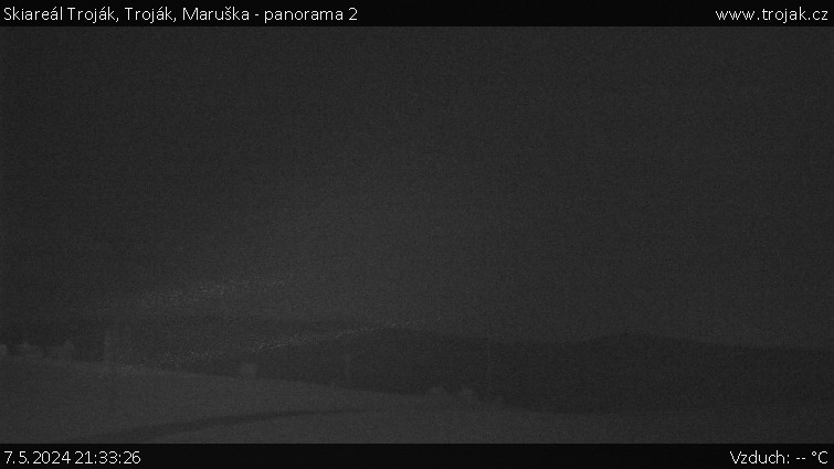 Skiareál Troják - Troják, Maruška - panorama 2 - 7.5.2024 v 21:33