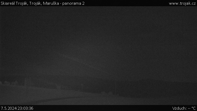 Skiareál Troják - Troják, Maruška - panorama 2 - 7.5.2024 v 23:03