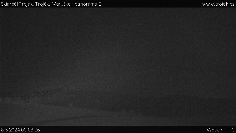 Skiareál Troják - Troják, Maruška - panorama 2 - 8.5.2024 v 00:03