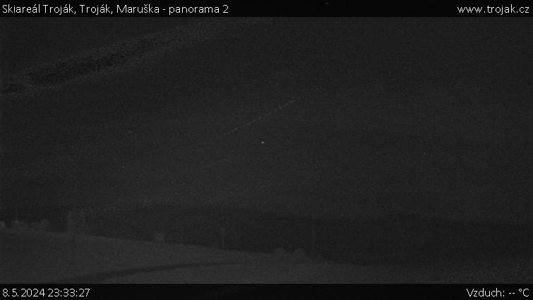 Skiareál Troják - Troják, Maruška - panorama 2 - 8.5.2024 v 23:33