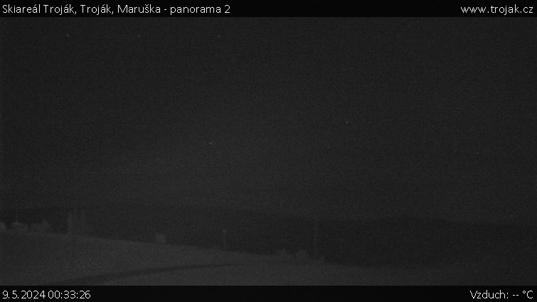 Skiareál Troják - Troják, Maruška - panorama 2 - 9.5.2024 v 00:33