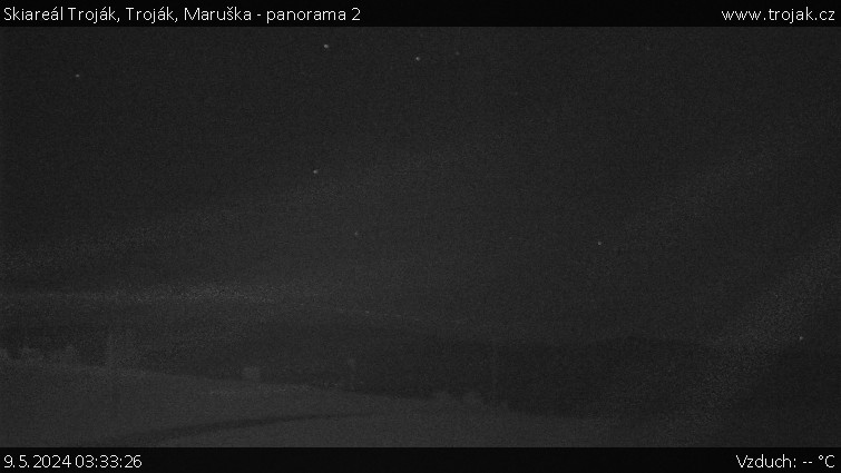 Skiareál Troják - Troják, Maruška - panorama 2 - 9.5.2024 v 03:33