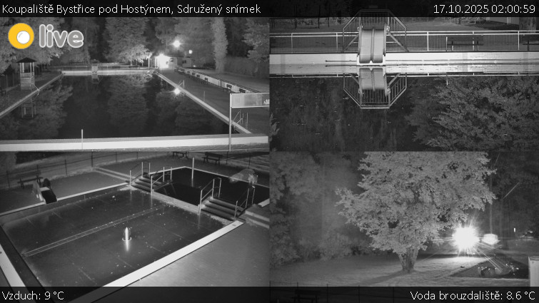 Koupaliště Bystřice pod Hostýnem - Sdružený snímek - 17.10.2025 v 02:00 Koupaliště Bystřice pod Hostýnem - Sdružený snímek - 17.10.2025 v 02:00
