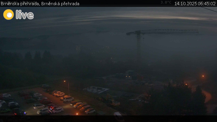 Brněnska přehrada - Brněnská přehrada - 14.10.2025 v 06:45 Brněnska přehrada - Brněnská přehrada - 14.10.2025 v 06:45